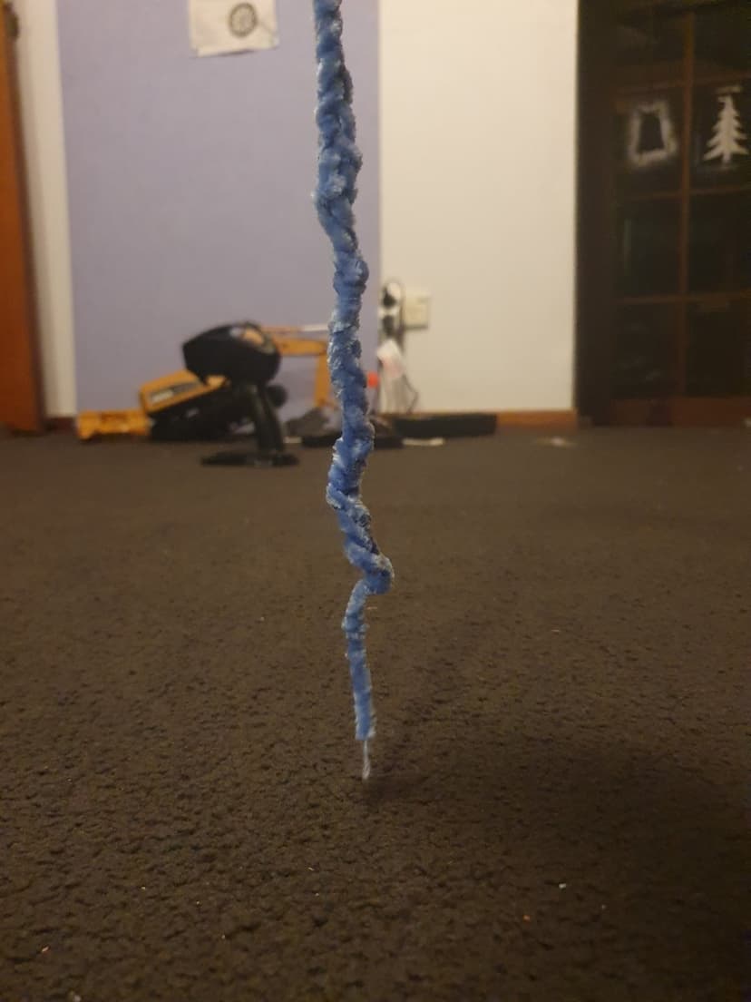 Blue Fluffy Rope Toy