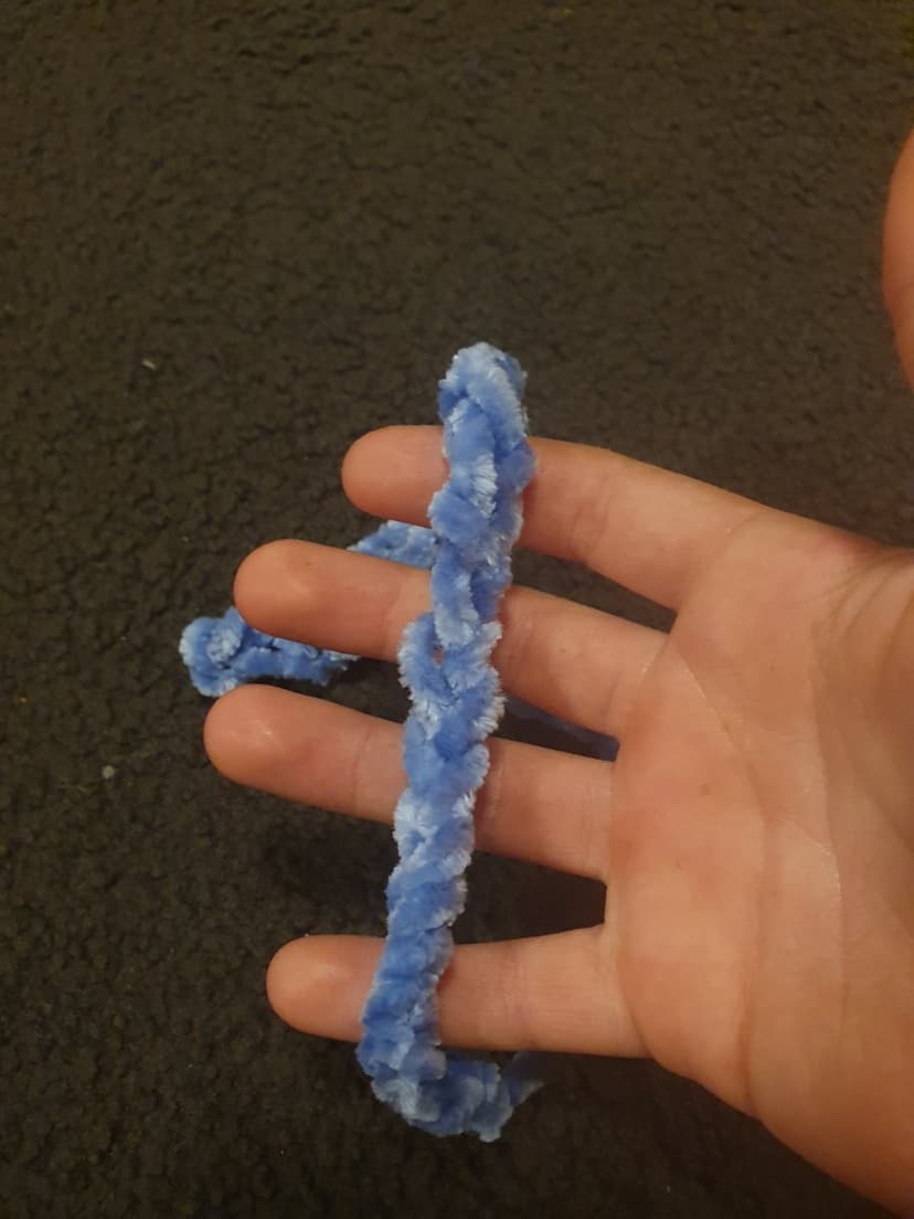 Blue Fuzzy Rope Toy