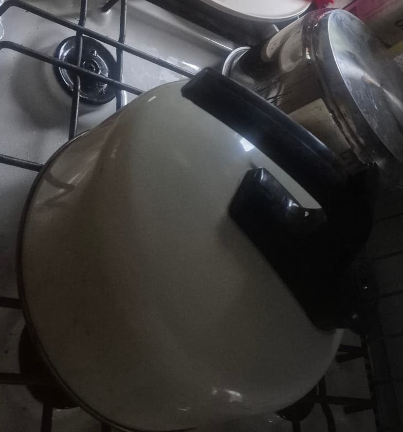 Cream Enamel Stovetop Kettle