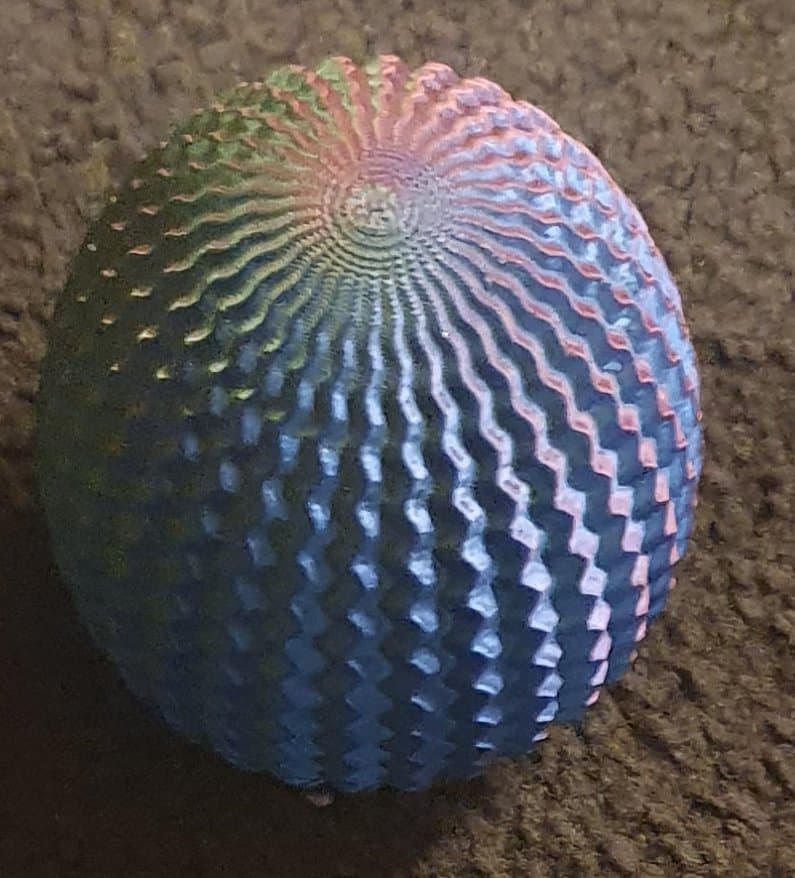 Textured rainbow stress ball